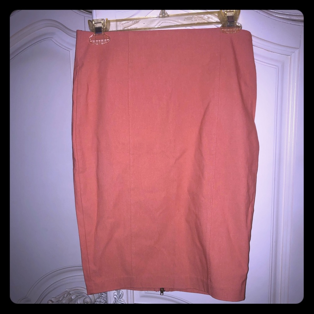 Cute coral Forever 21 pencil skirt